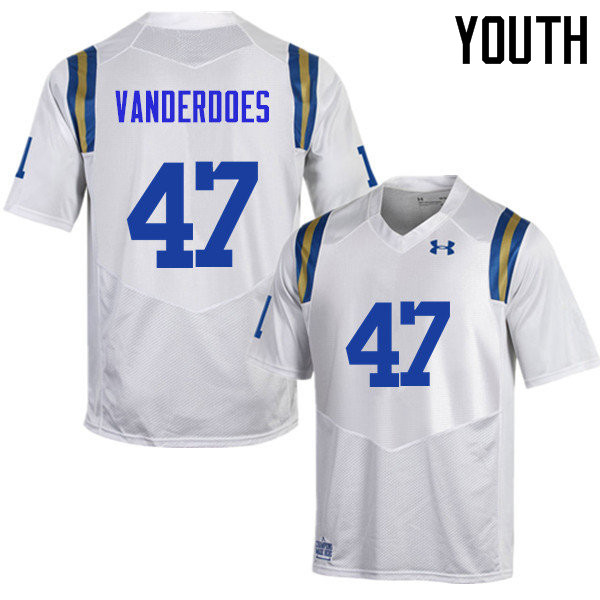 Youth #47 Eddie Vanderdoes UCLA Bruins Under Armour College Football Jerseys Sale-White - Click Image to Close